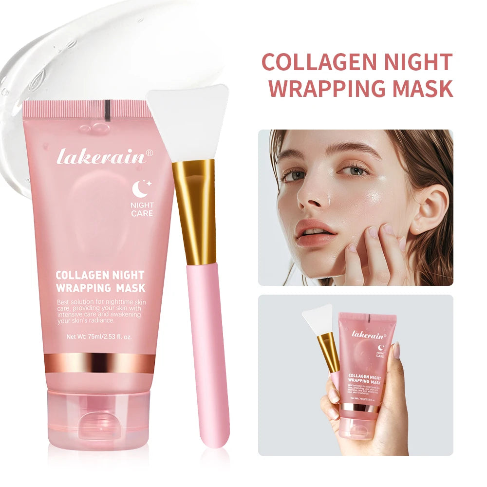 Masque Nocturne au Collagène - Révélez Votre Jeunesse Pendant Votre Sommeil